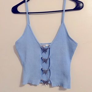 Butterfly crop top